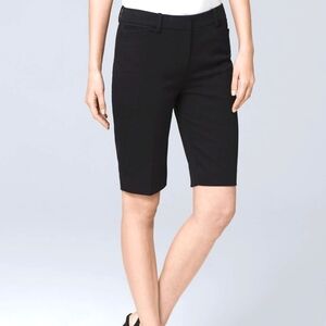 White House Black Market Women's Black10-Inch Bermuda Shorts Size 10